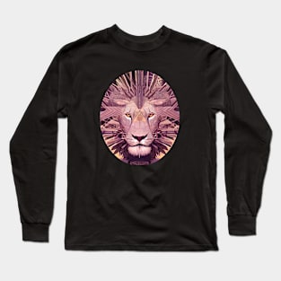 Geometric Lion Long Sleeve T-Shirt